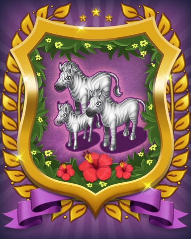 Mahjong Sanctuary Zebra Badge