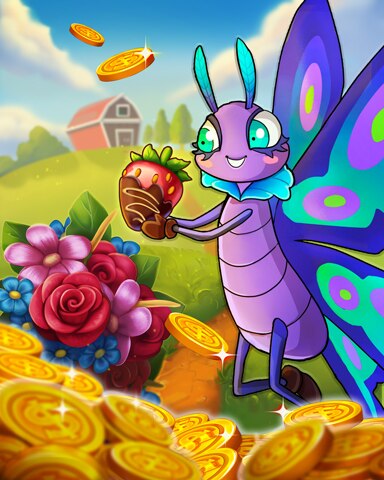 Pogo Slots Hearts in Bloom Badge