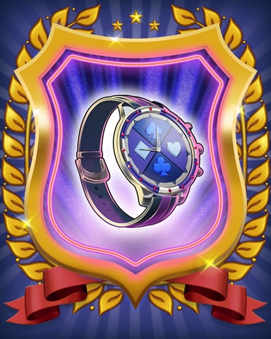 Poker Town Blue Suits Watch Badge