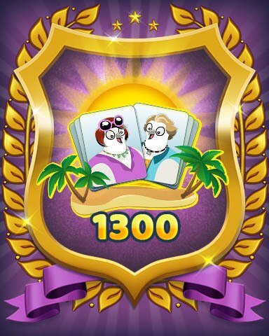 Snowbird Solitaire Level 1300 Badge