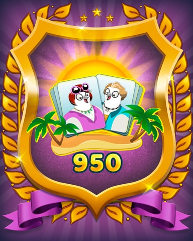 Snowbird Solitaire Level 950 Badge