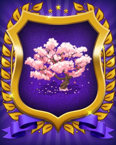 Snowbird Solitaire Cherry Blossom Badge