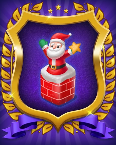 Snowbird Solitaire Santa Inflatable Badge