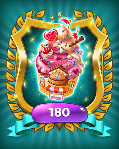 Pogo Sweet Tooth Town Ice Cream Level 180 Badge