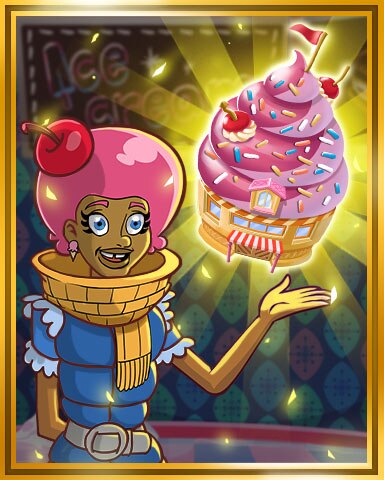 Sweet Tooth Town Gold Ice Cream Shop Tier 5 Badge