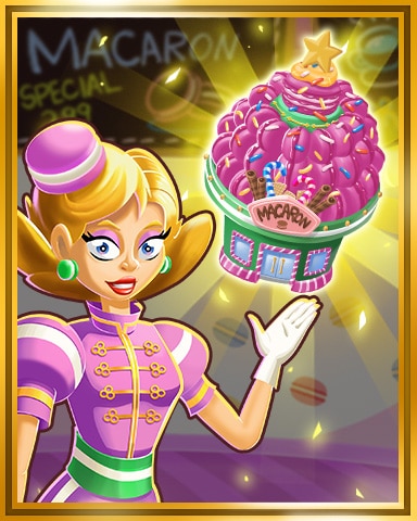Sweet Tooth Town Gold Macaron Shop Tier 4 Badge