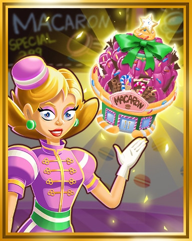 Sweet Tooth Town Gold Macaron Shop Tier 5 Badge