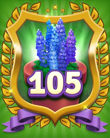 Secret Word Gardens Gardener Level 105 Badge