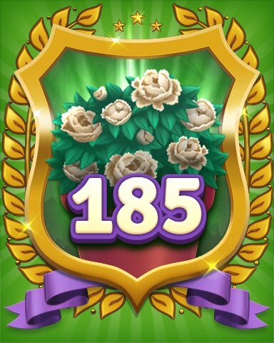Secret Word Gardens Gardener Level 185 Badge
