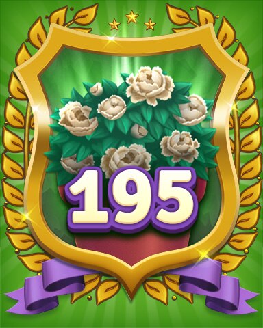 Secret Word Gardens Gardener Level 195 Badge
