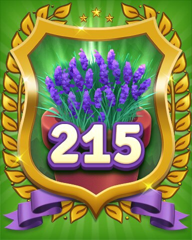 Secret Word Gardens Gardener Level 215 Badge