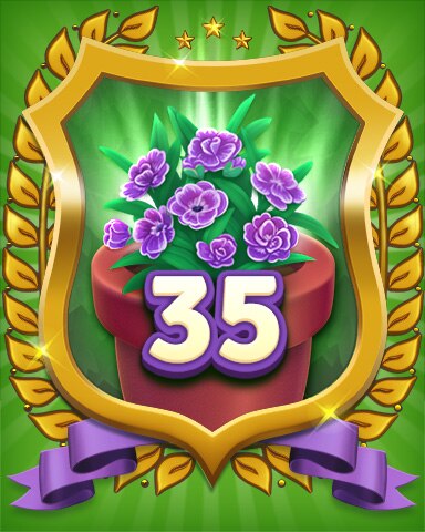Secret Word Gardens Gardener Level 35 Badge
