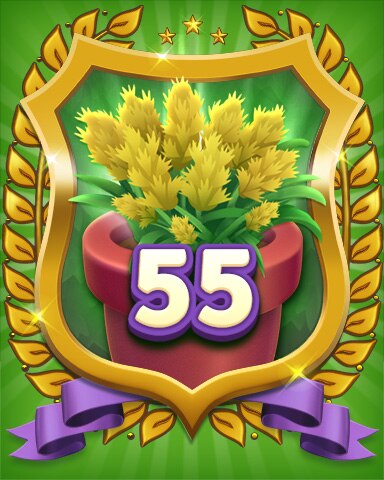 Secret Word Gardens Gardener Level 55 Badge