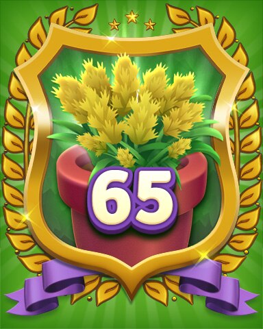 Secret Word Gardens Gardener Level 65 Badge