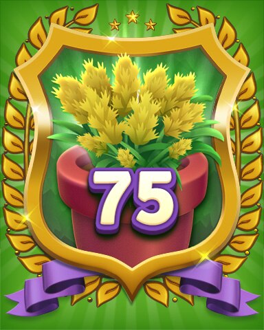 Secret Word Gardens Gardener Level 75 Badge