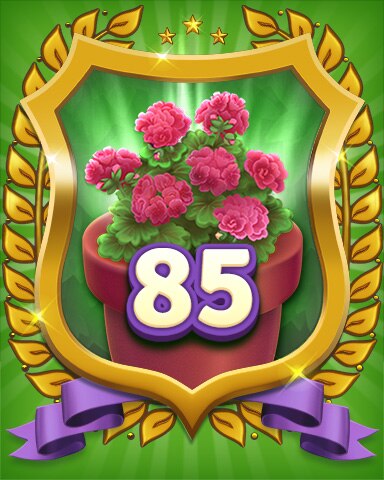 Secret Word Gardens Gardener Level 85 Badge