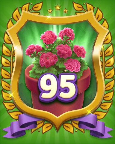 Secret Word Gardens Gardener Level 95 Badge