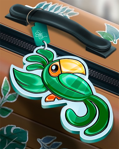 Jungle Gin Luggage Tag Badge - First Class Solitaire HD