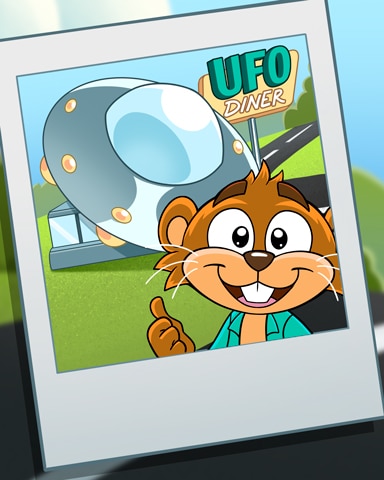 UFO Diner Roadside Wonders Badge