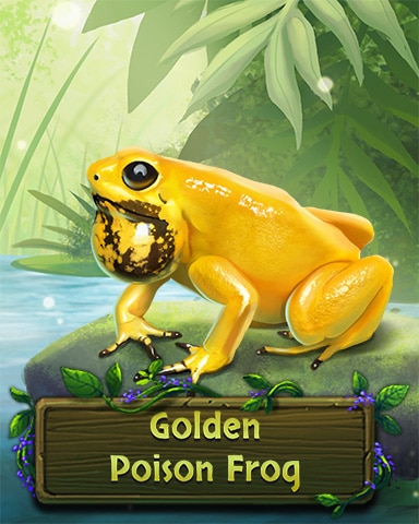 Pogo Mahjong Garden HD Golden Poison Frog Badge