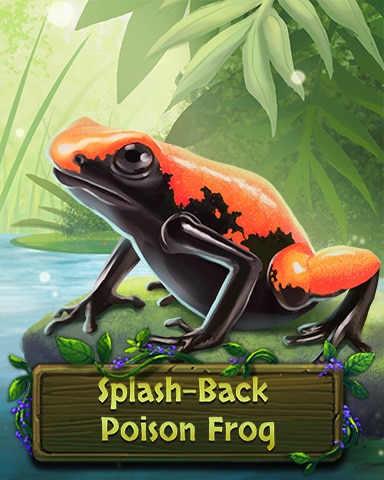 Pogo Mahjong Garden HD Splash-Back Poison Frog Badge