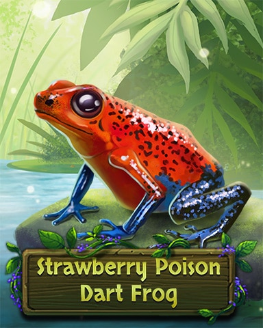 Pogo Mahjong Garden HD Strawberry Poison Dart Frog Badge