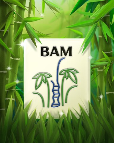 Mahjong Garden HD Bamboo Four Gentlemen Badge