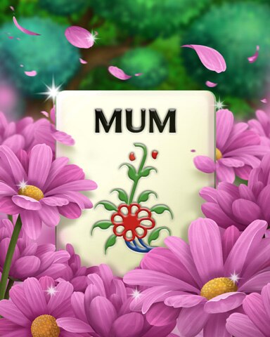 Mahjong Garden HD Chyrsanthemum Four Gentlemen Badge