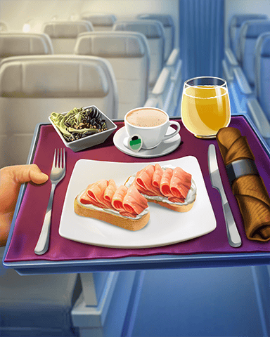 First Class Solitaire HD Smoked Salmon First Class Nosh Badge