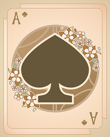 World Class Solitaire HD Ace Art Nouveau Cards Badge