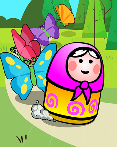 Trizzle Butterfly race Badge
