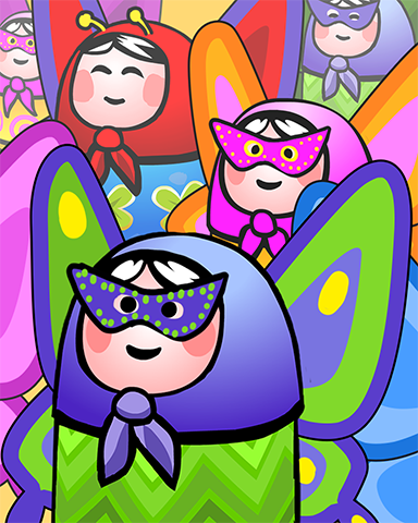 Trizzle Butterfly parade Badge