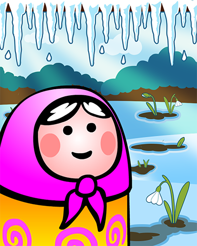 Trizzle Spring drops Badge