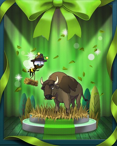 Garden Blast Kiki Feeds Buffalo Badge