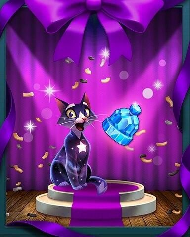 Bejeweled Stars Winter Warmth Badge