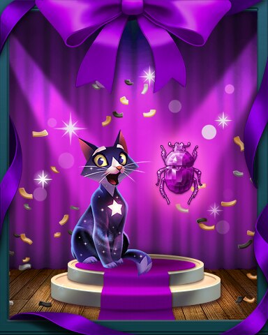 Bejeweled Stars Blooming Beetle Bash Badge