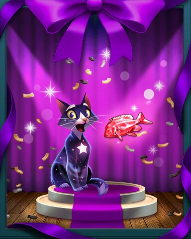 Bejeweled Stars Fishy Homecoming Badge