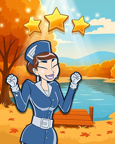 Jet Set Solitaire Autumn Cove World Class Badge