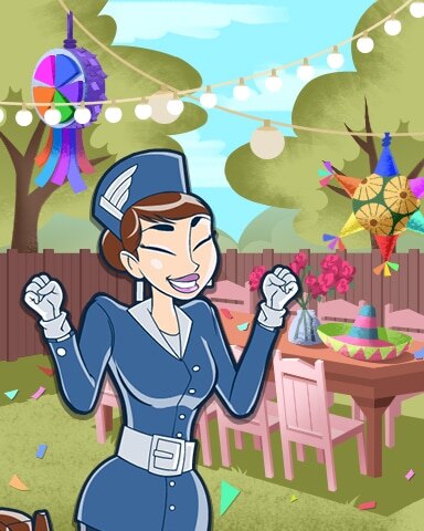 Jet Set Solitaire Patriot Square Coach Badge