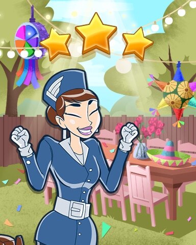 Jet Set Solitaire Patriot Square World Class Badge