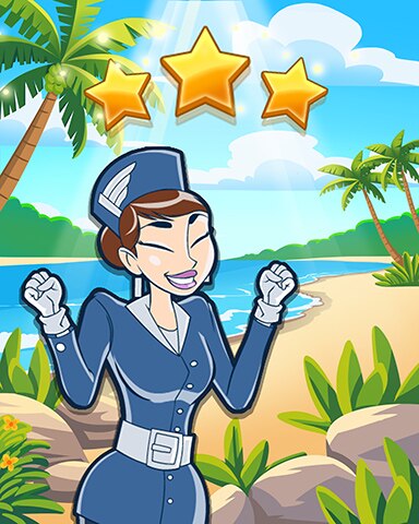 Pogo Jet Set Solitaire Summer Beach Blast World Class Badge