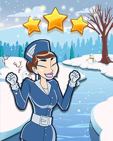 Jet Set Solitaire Winter Wonderland World Class Badge