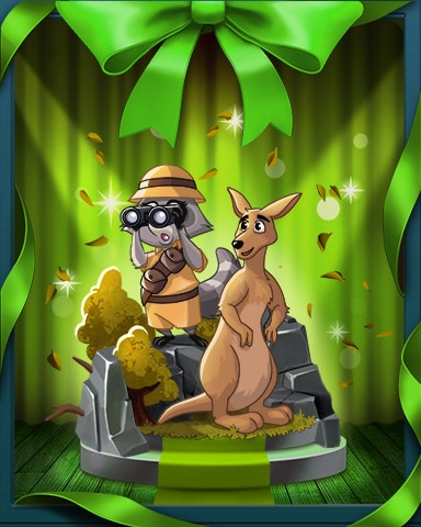 Peggle Blast HD Roxy Finding Kangaroo Badge