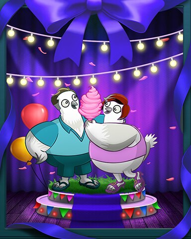 Snowbirds Enjoy Cotton Candy Badge - Snowbird Solitaire