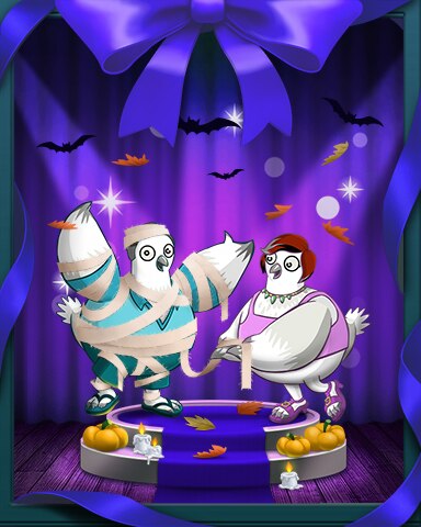 Pogo Snowbird Solitaire Snowbird's Mummy Costume Badge