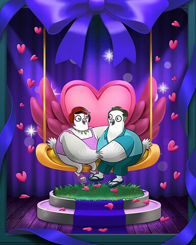 Snowbird Solitaire Snowbirds on Swing Badge