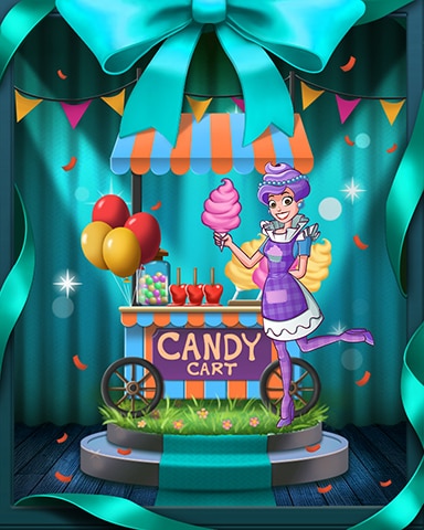 Pogo Sweet Tooth Town Antoinette's Candy Cart Badge