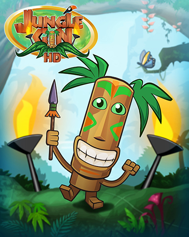 Jungle Gin HD Dancing Tiki Badge