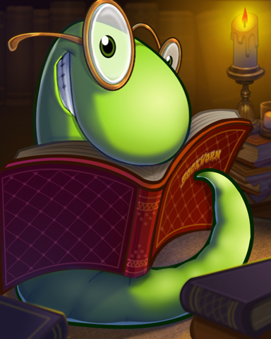 Bookworm HD Reading for Dinner Badge