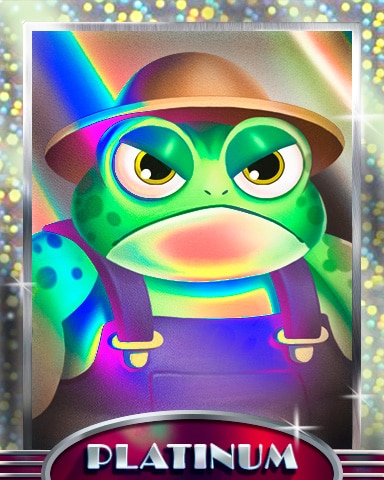 Garden Blast Toad Platinum Badge
